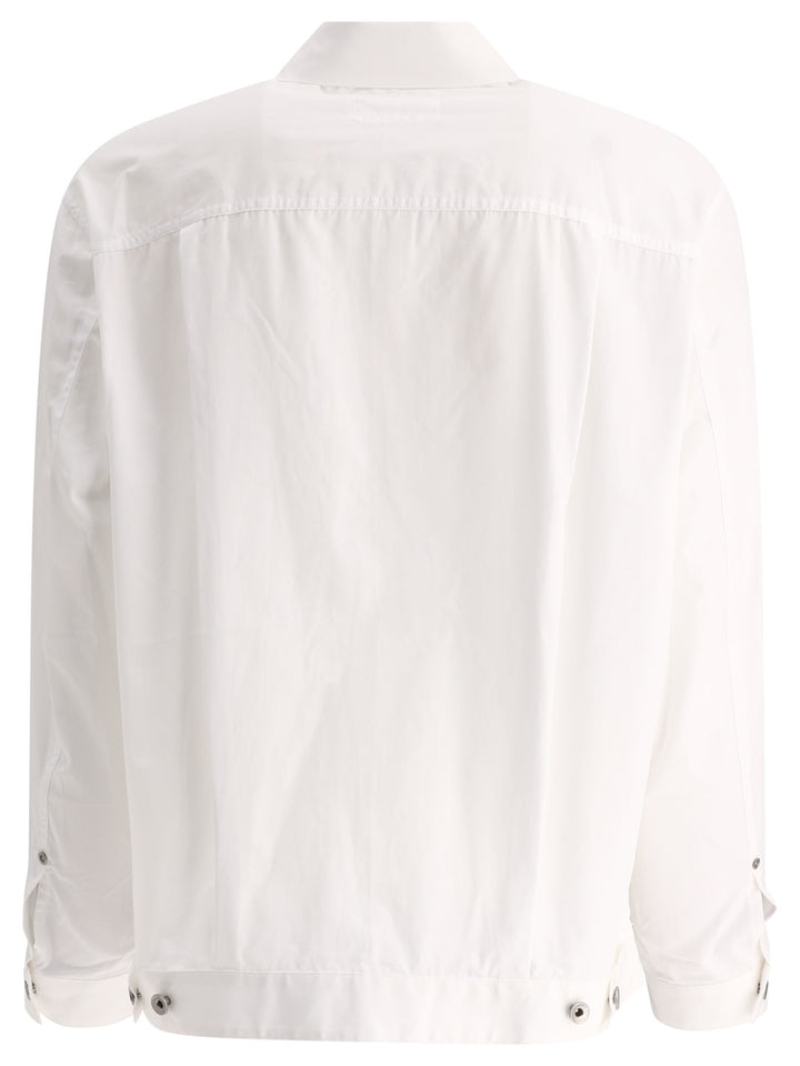 Sacai Thomas Mason Shirts - White | 34b36a30889c89e4cb65c9e264c8653880891984