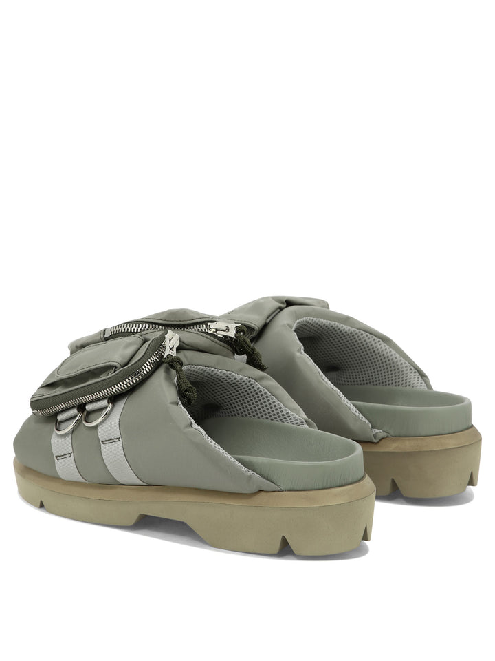 Sacai Pocket Sandals - Green | 0a4a34898a80a4d4e757f415a96f33fecdbce5d3