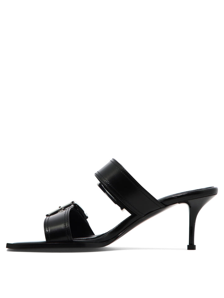 Alexander Mcqueen Boxcar Sandals - Black | 963d66a59ad153744de9d415e8e178744adf9a4f