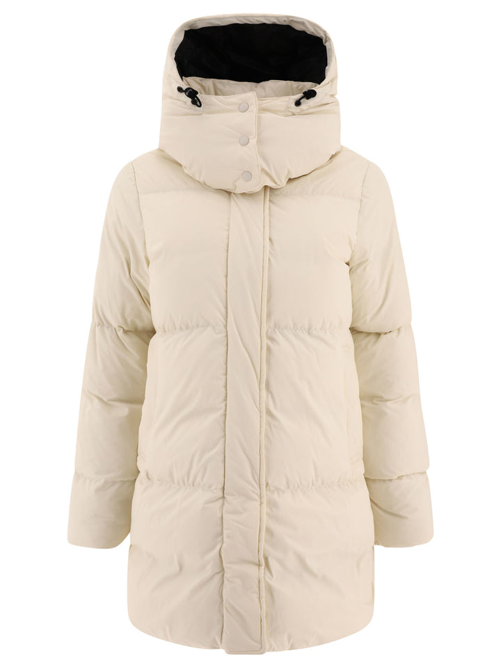 Aspesi Giacca Lunga Con Cappuccio Jackets and Coats - White | 0762f1e4046e215c779a0b39170ef44d30c5aae6
