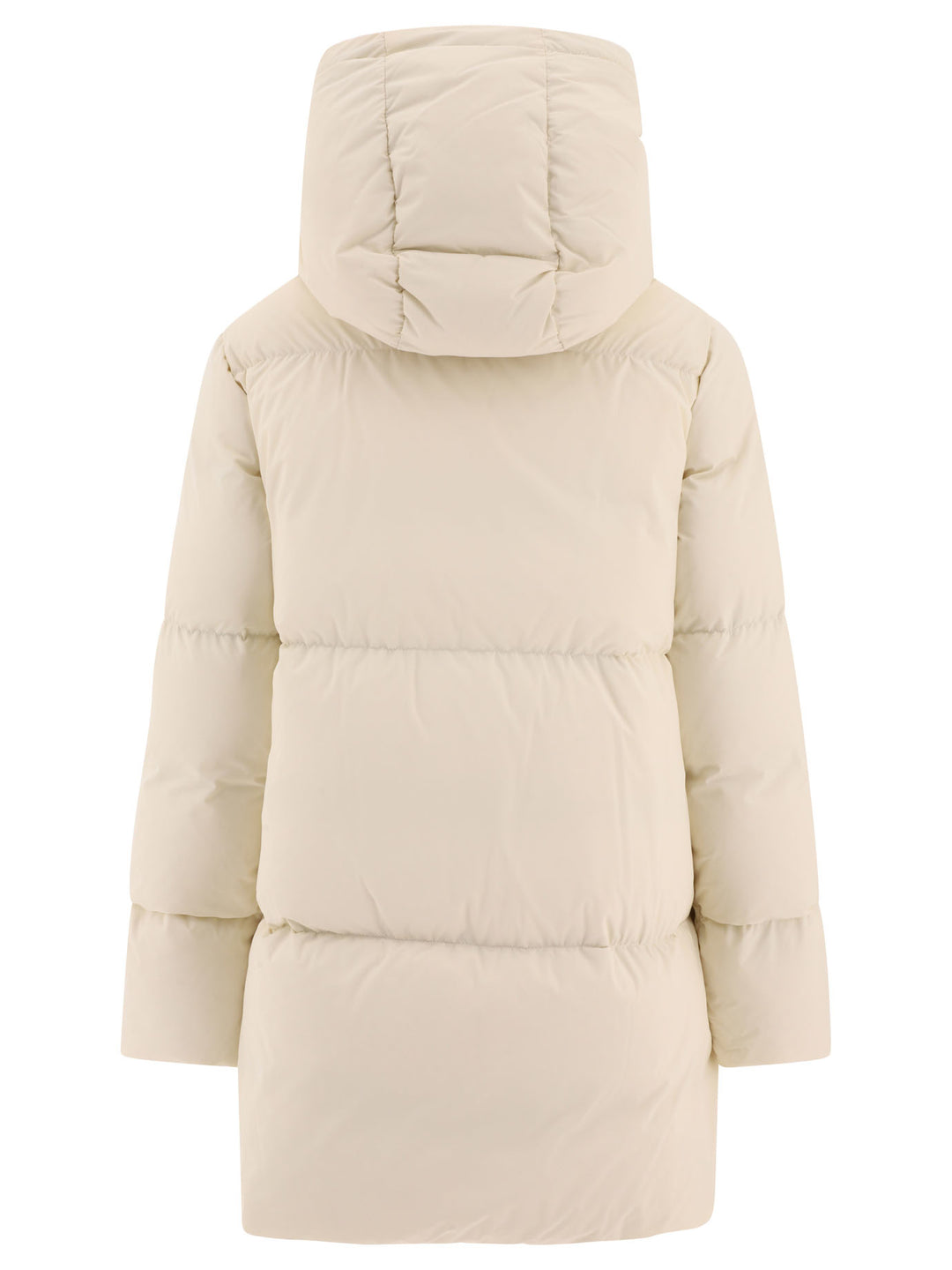 Aspesi Giacca Lunga Con Cappuccio Jackets and Coats - White | 5ba84a52aeefeaa4bd9c352c5dc8d30ba50a624b