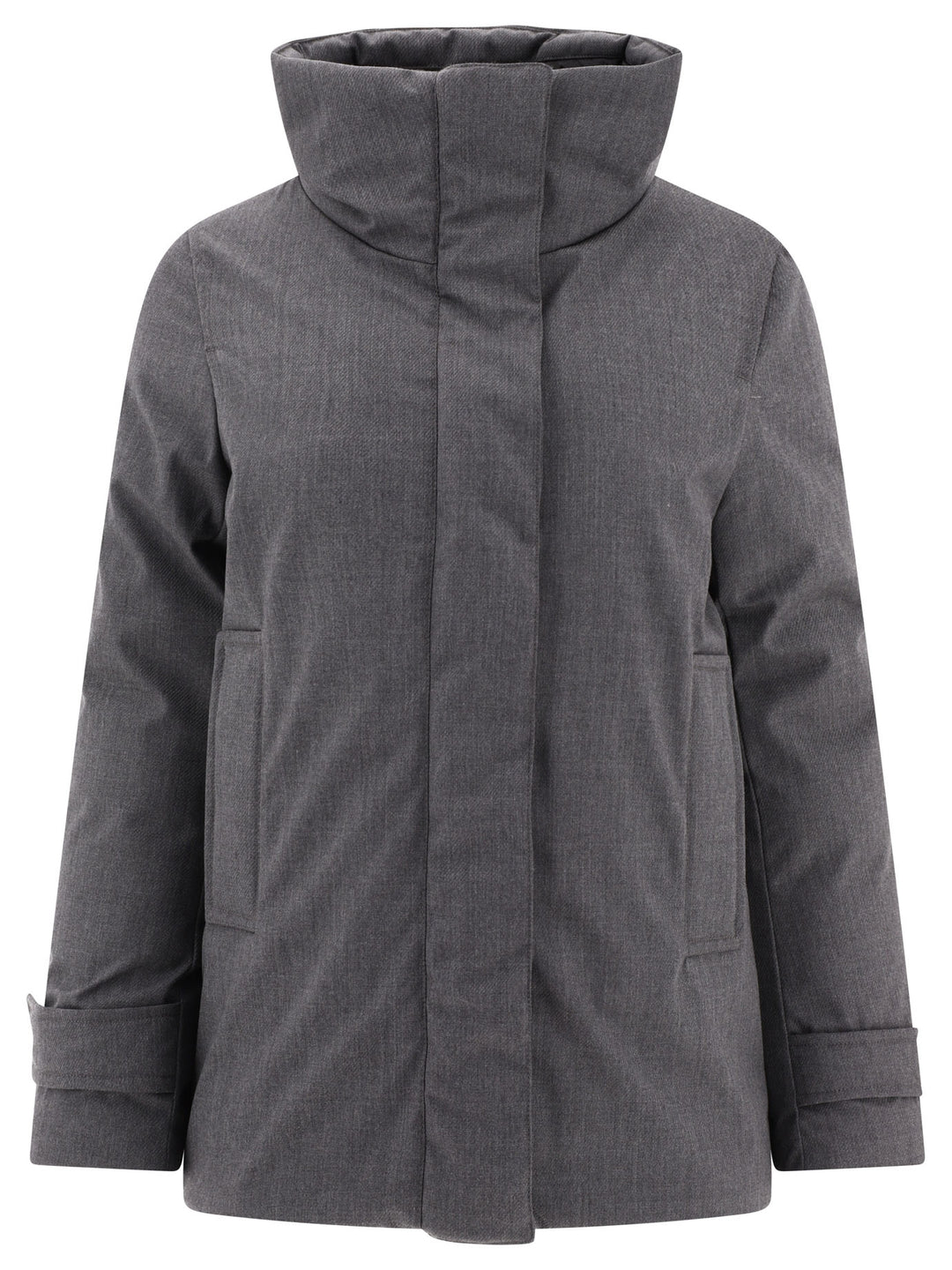Aspesi Giacca Con Collo Alto Jackets and Coats - Grey | 90503765e6ee22dfc0ba4e14b5c3c09027a10b6d