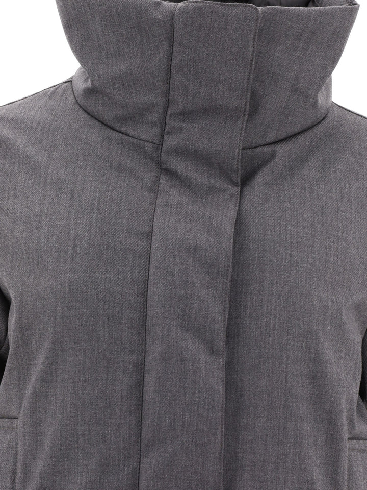 Aspesi Giacca Con Collo Alto Jackets and Coats - Grey | 36093607d1707b443ff3e21bab7983d94773b4b7