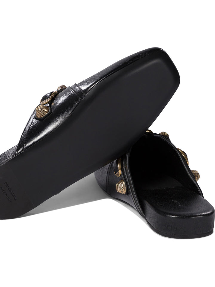 Balenciaga Cagole Loafers & Slippers - Black | 23e51be2937939810b7615dd5b49b23ad6126a28