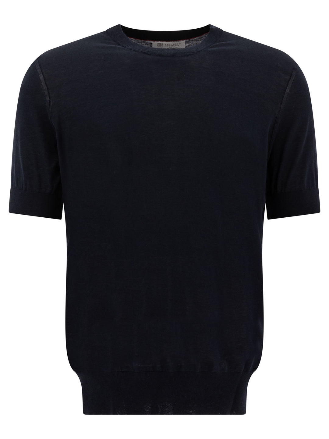 Brunello Cucinelli Cotton And Silk T-Shirt T-shirts - Blue | 2e61a73f78028948fee17f69803fb2c8089eeb63