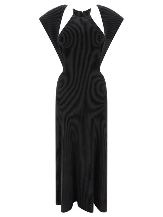 Abito Maxi Con Dettagli Cut-Out Dresses Black
