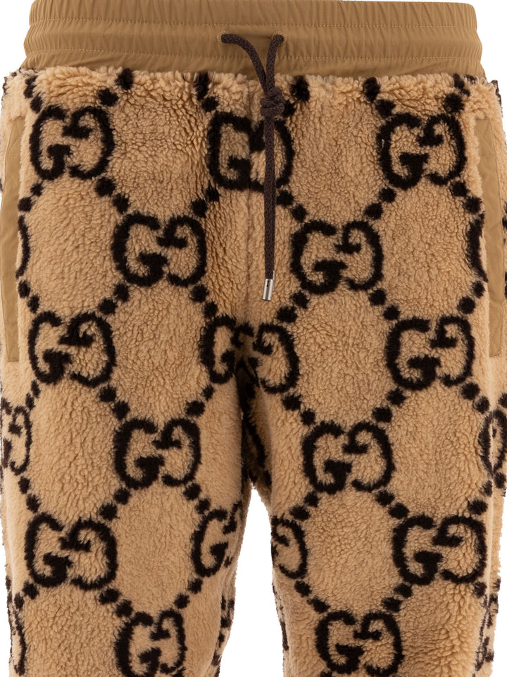 Gucci Gg Jacquard Trousers - Brown | 4079dedb20bf3464fc87cd835d1353ec1ce27b82