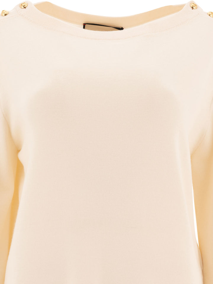 Gucci Gg Knitwear - Beige | 75447160259fb8e9d606f824536de344c14af8f2