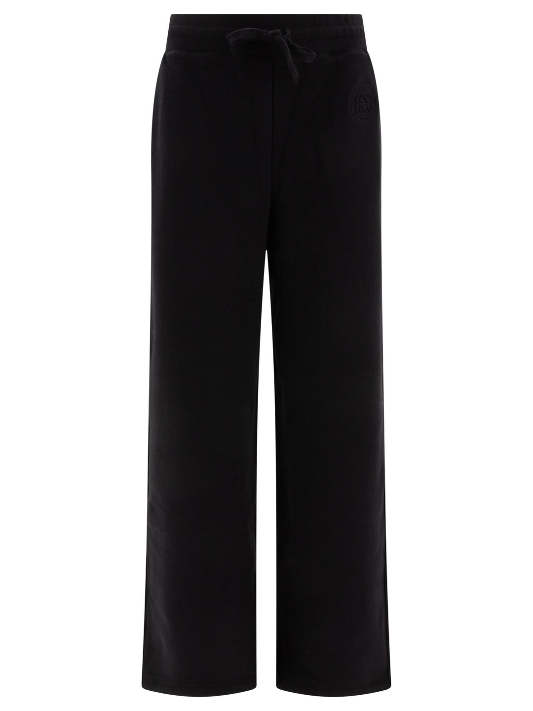 Gucci Pantaloni In Jersey Di Cotone Con Ricamo Trousers - Black | 7f97ef980f5cc9b1fe5bf7dcc849db1ce003af14