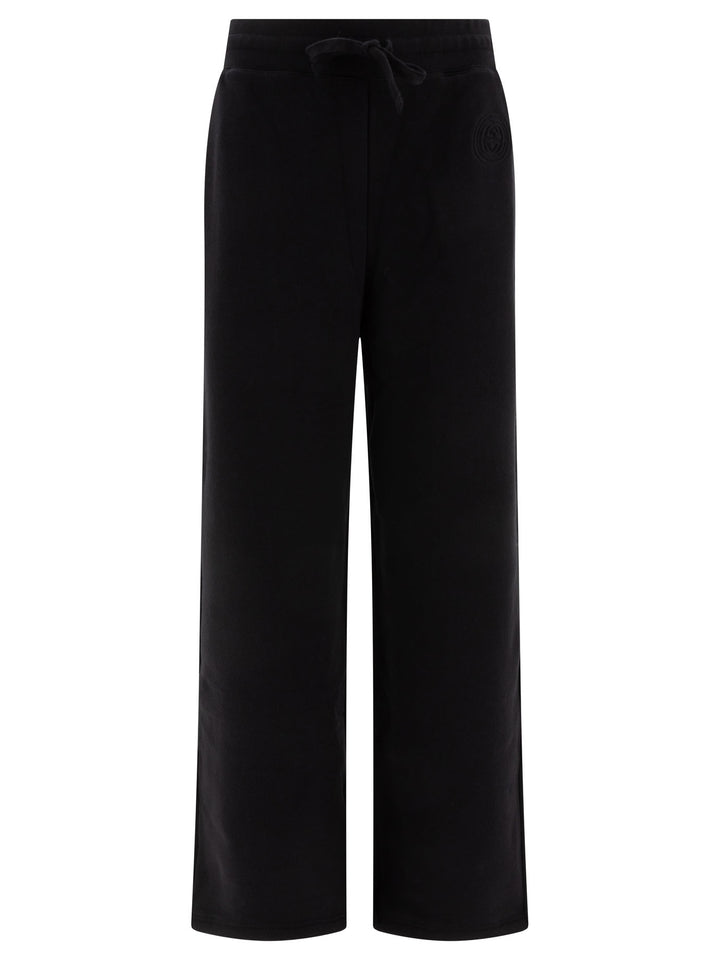Gucci Pantaloni In Jersey Di Cotone Con Ricamo Trousers - Black | 7f97ef980f5cc9b1fe5bf7dcc849db1ce003af14