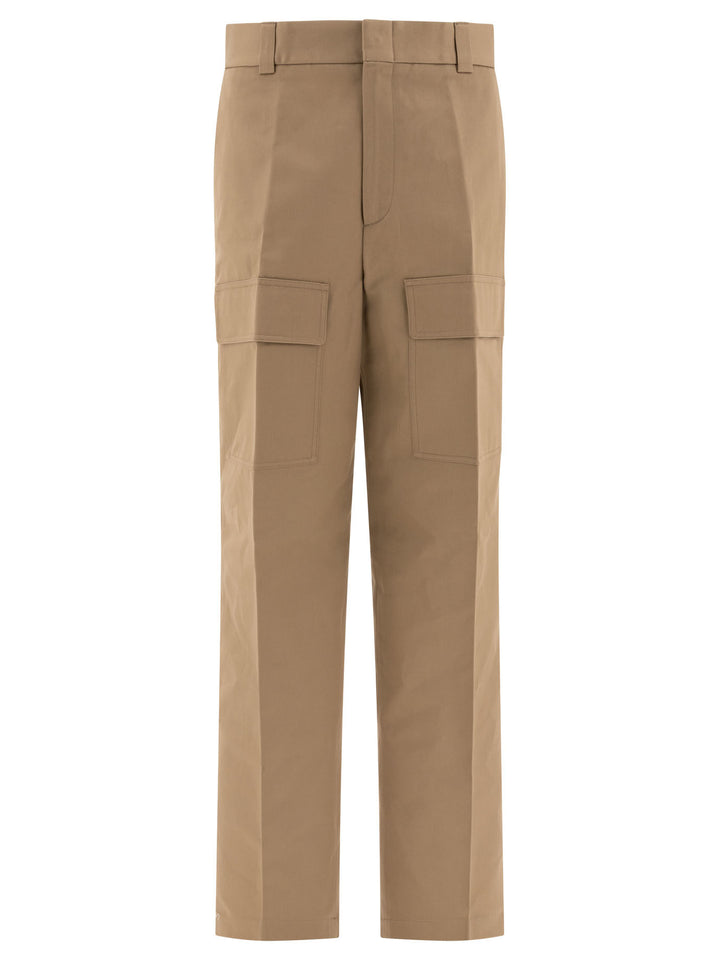 Gucci Pantalone Cargo A Gamba Larga Trousers - Beige | 85596921be13dc9e6a2508bf951e1471ac06f9ab