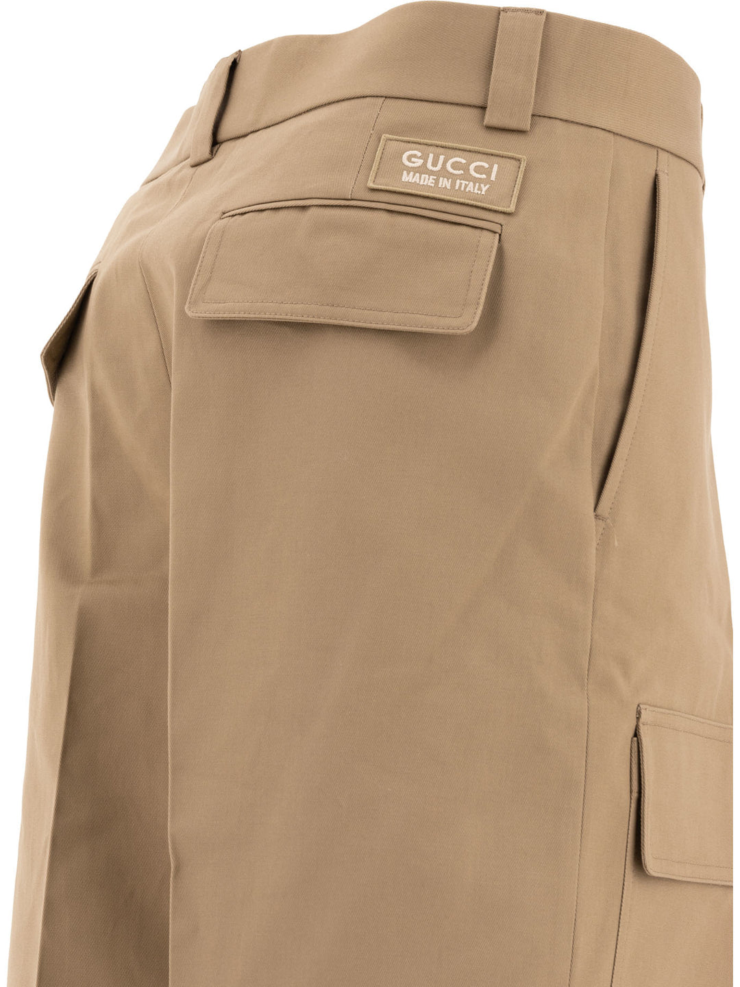 Gucci Pantalone Cargo A Gamba Larga Trousers - Beige | 9e9735c39e8aa74df7ddb7e9a402291d37496d1c