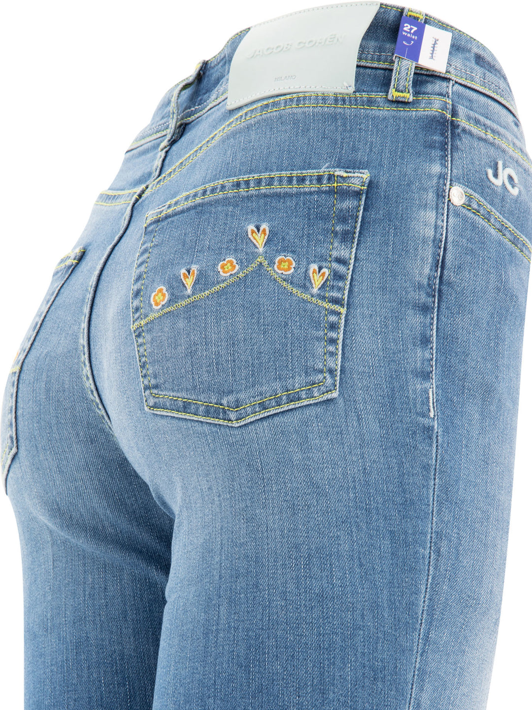 Jacob CohëN Victoria Crop Jeans - Light blue | 8636755314539ace33940b9b060957bb4a10d4a4