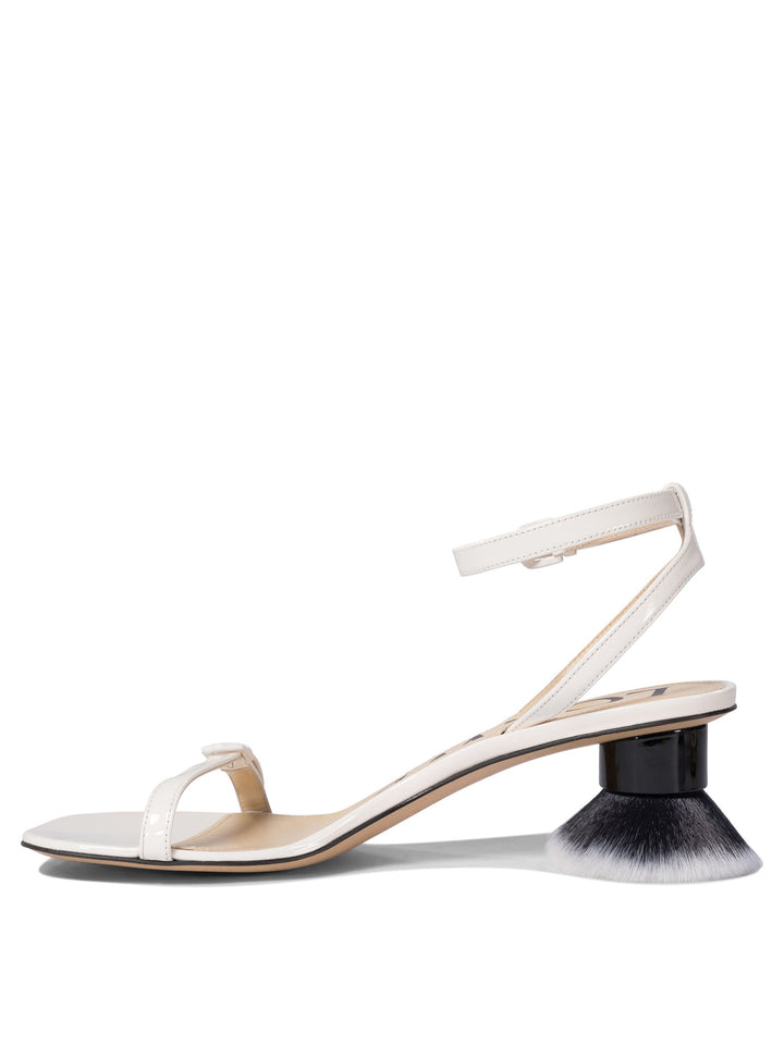 Loewe Petal Brush Sandals - White | b960526503ea0bcbfeb689a04fe299ee6b25a481