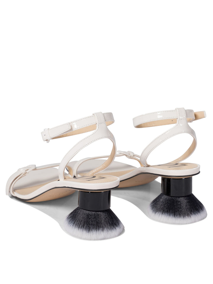 Loewe Petal Brush Sandals - White | ccfb0d85626d8cdddb2c1715ae5c430dec76bdb2