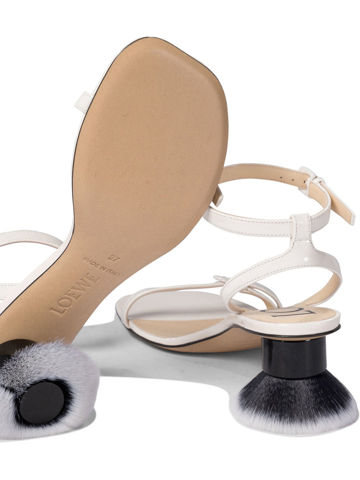 Loewe Petal Brush Sandals - White | 054ff7f662587a5e8852f4126cc78e9792a21f7f