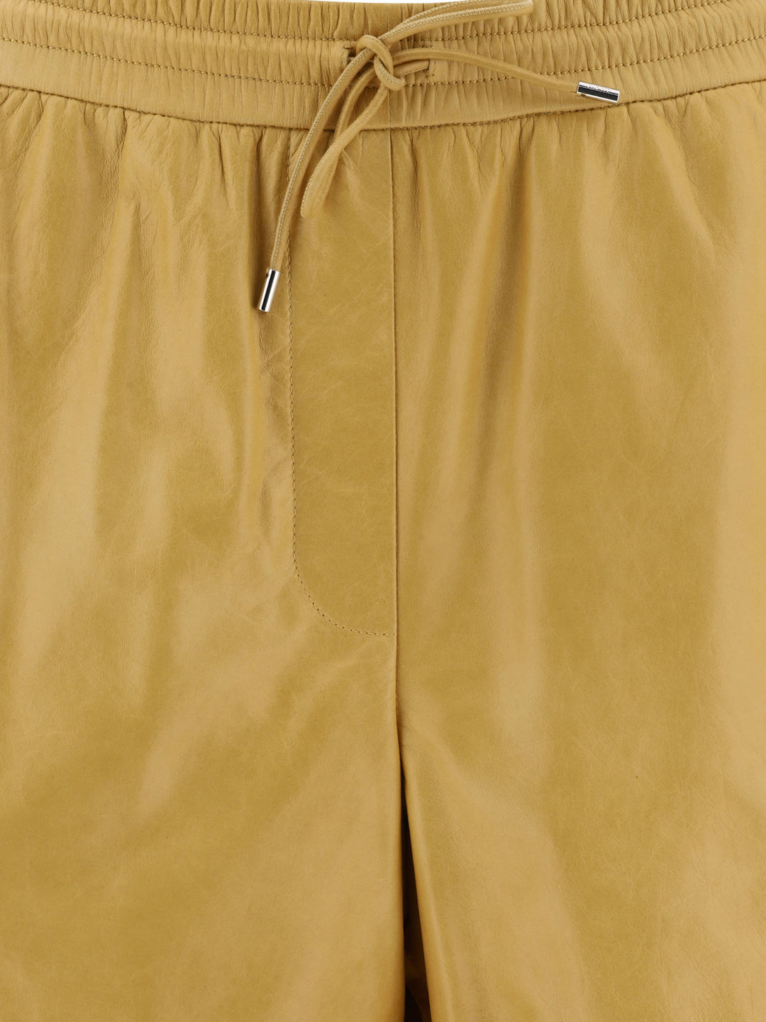 Loewe Leather Shorts - Beige | 939eb50c76dea51cc9bf3426de4fcbbf24053e14