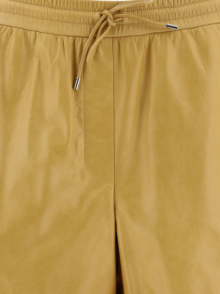 Loewe Leather Shorts - Beige | 939eb50c76dea51cc9bf3426de4fcbbf24053e14