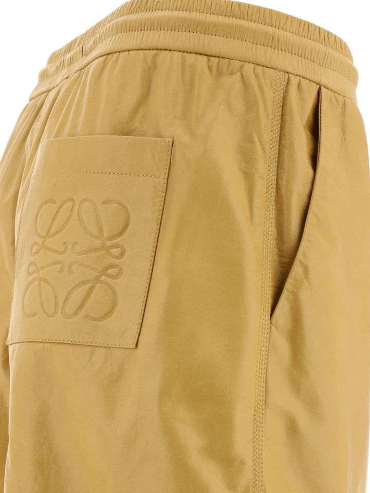 Loewe Leather Shorts - Beige | ecd11ab362bea12d82a90bd64e7cf11b762f4bad