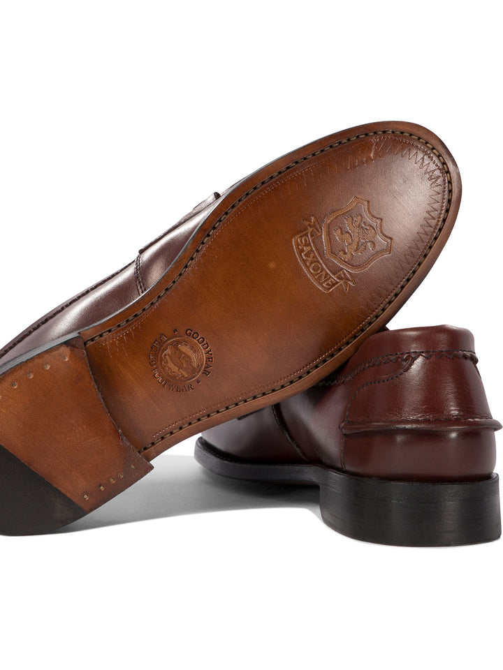 Saxone Of Scotland Arran Loafers & Slippers - Bordeaux | c851da97efd4883bd74345fbbd37429bf101fc49