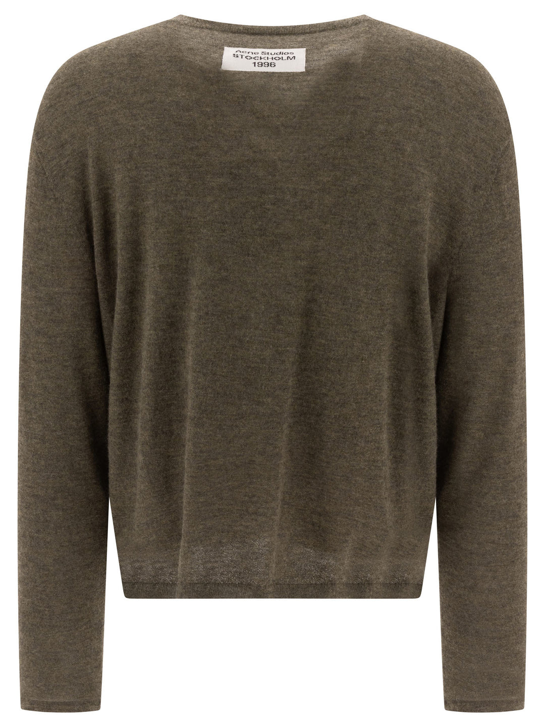 Acne Studios Cashmere Crewneck Sweater Knitwear - Green | 43c575b4f90a9dfdbd9fb8c7ffb0d86c09f73d3b