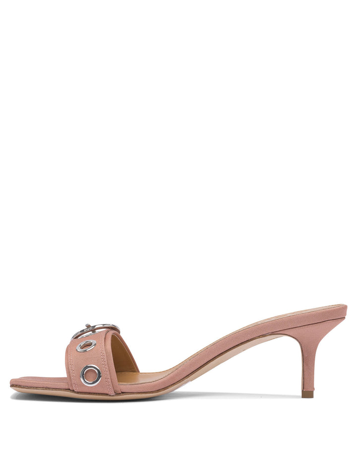 Aeyde Ilvy Eyelet Grosgrain 55 Mm Sandals - Pink | 63b860cc88be76d2a547108618a85e6199936e11