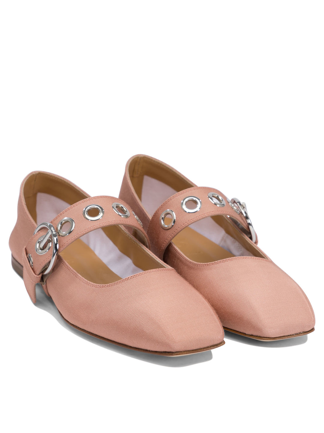 Aeyde Uma Eyelet Ballerinas - Pink | 7424d7734cd80d9162a12496f228c1528dd00d47