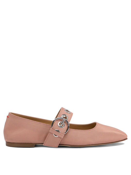Uma Eyelet Ballerinas Pink