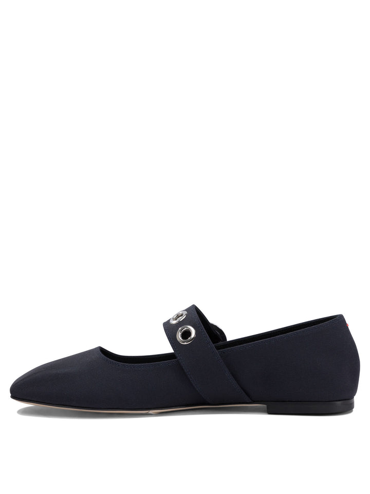 Aeyde Uma Eyelet Ballerinas - Blue | d365064727634fd49eb7b922646db90b0ec1a527