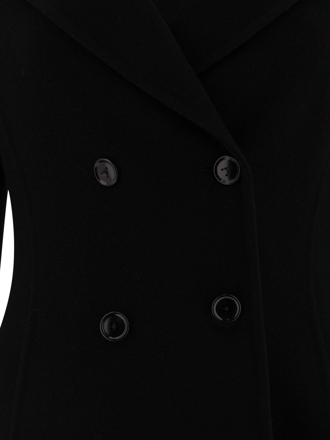 AlaïA Double-Breasted Coat Jackets and Coats - Black | a7c64e2424b6df816a90983824f11953e410b4a1