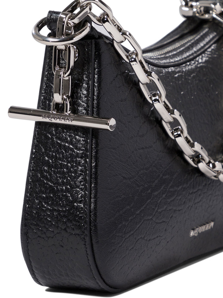 Alexander Mcqueen Mcqueen T-Bar Mini Shoulder Bags - Black | 6c96f2aa2553750b02b02a8ffdb30297447b1b98