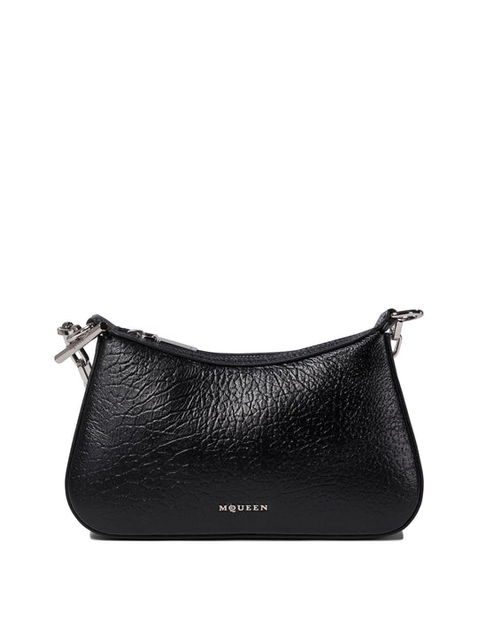 Mcqueen T-Bar Mini Shoulder Bags Black