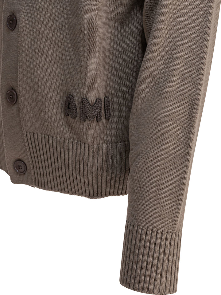 Ami Paris  Knitwear - Grey | aaff5a84e6f361c220c53bad83687757360021f1