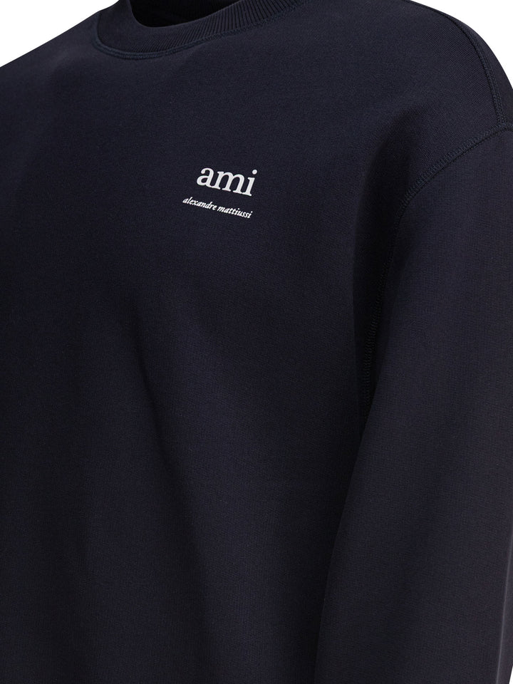 Ami Paris  Sweatshirts - Blue | bbd84ca5fdac112400a925013a10429fb124d894