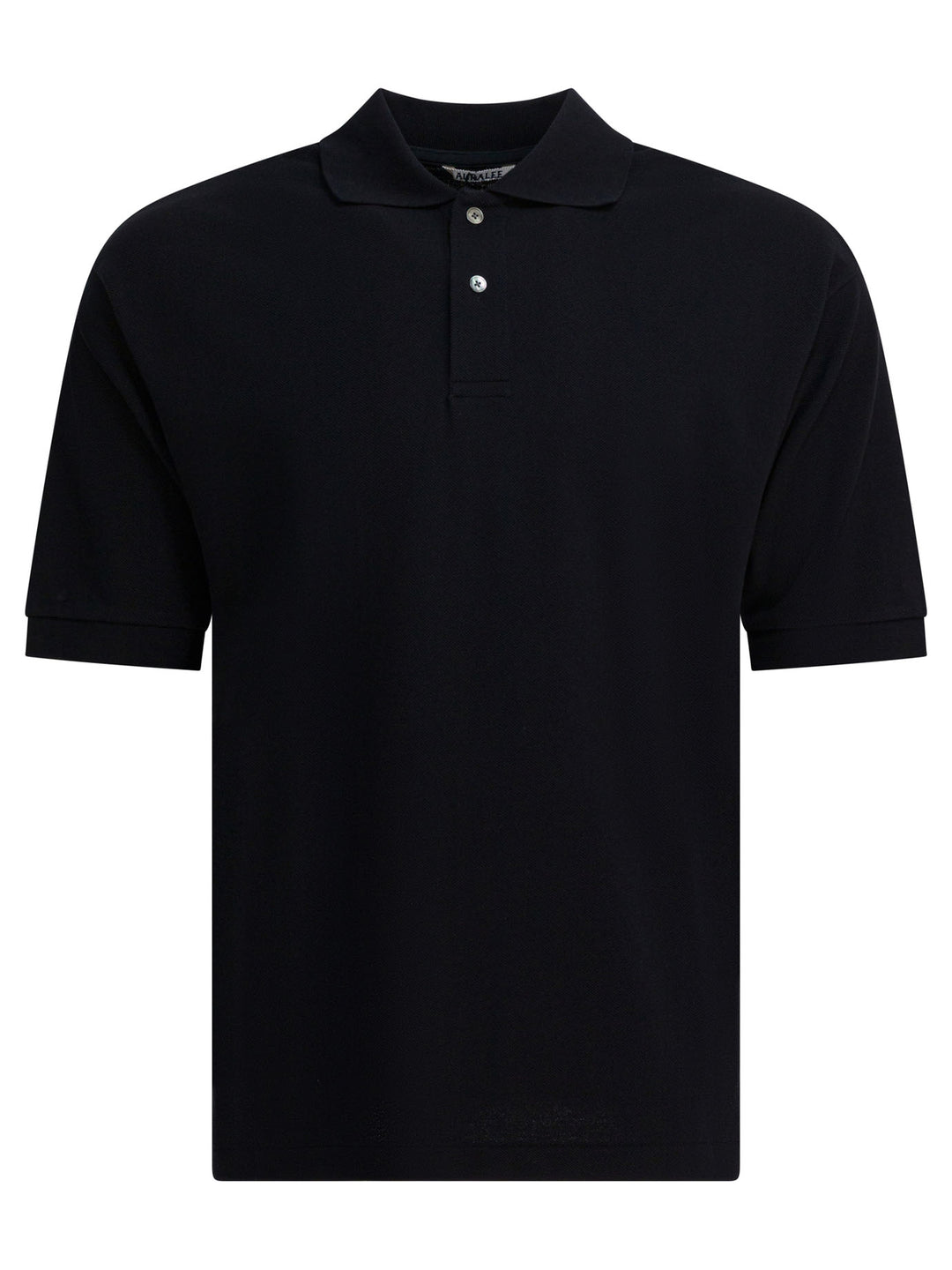 Auralee Heavy Cotton Polo Shirt Polo shirts - Blue | 68cdb554786b7480865728c0133cc16a09b26d91