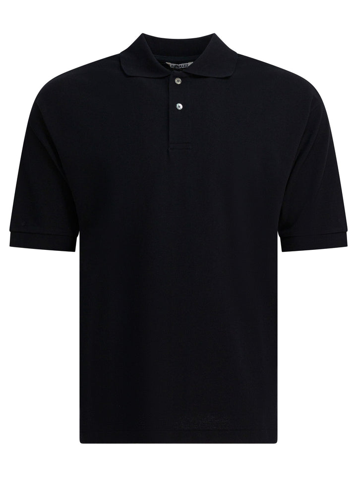 Auralee Heavy Cotton Polo Shirt Polo shirts - Blue | 68cdb554786b7480865728c0133cc16a09b26d91