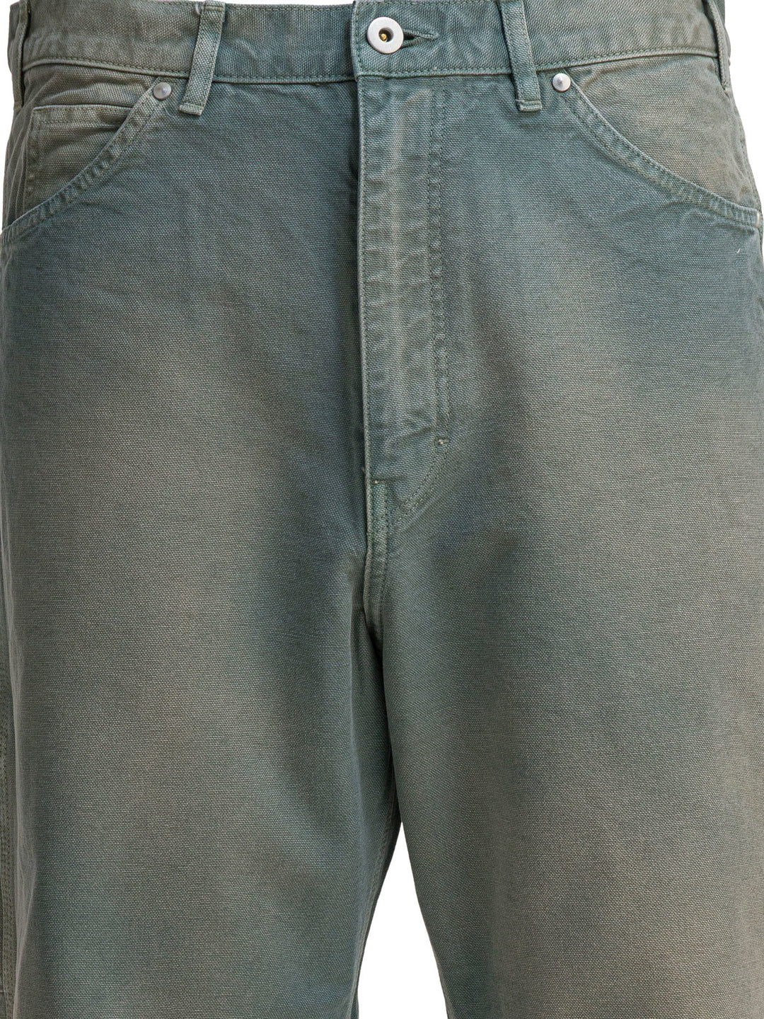 Auralee Duck Trousers - Green | 4000f36f561caff4bfc7859a65afcb15e65e53ca