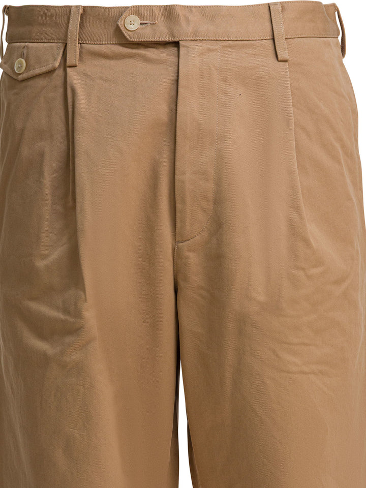 Auralee Finx Trousers - Brown | 0472bd95e2e50c4e99d9ba2bf063f9b31378ce6c