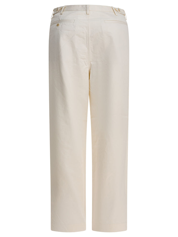 Auralee Finx Trousers - White | 84e0e8f04624c86acffe38f30ab124400175c868