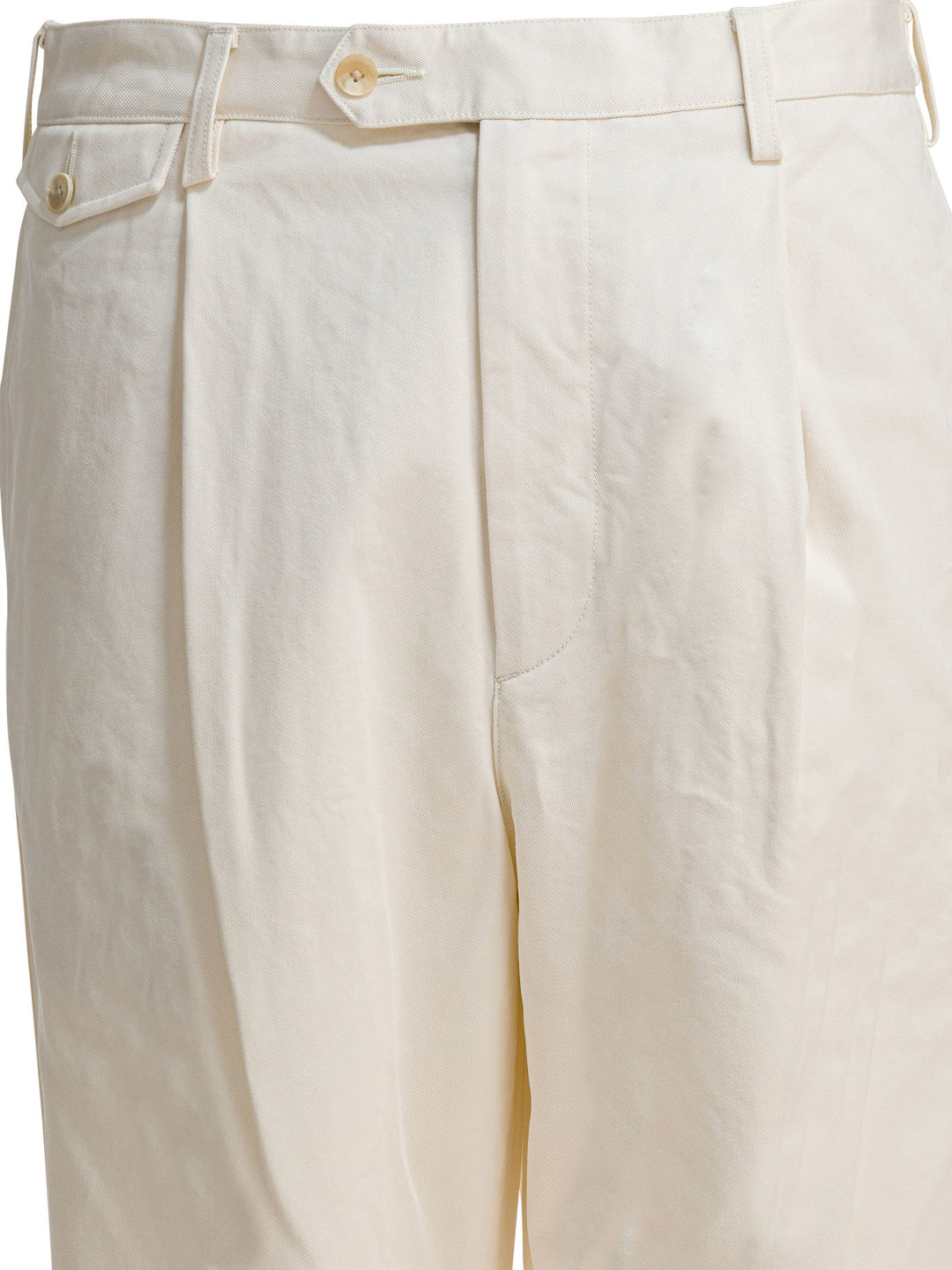 Auralee Finx Trousers - White | 0c03efb80af70f3aa1408fdcd5bbcc712b095602