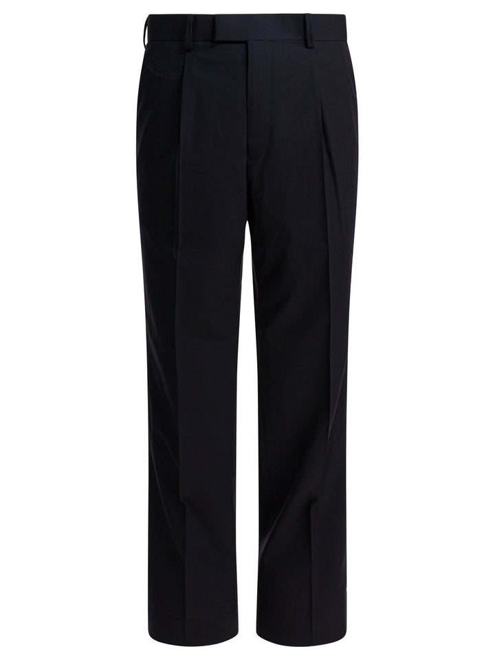 Auralee Wool Pants Trousers - Blue | dc8490240c08e0ca3d17c1df0cfe6966e3d328fd