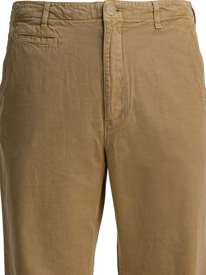 Auralee Finix Trousers - Beige | 867a6741b35ccedd9ad4e99cdba8a3c525b0c828