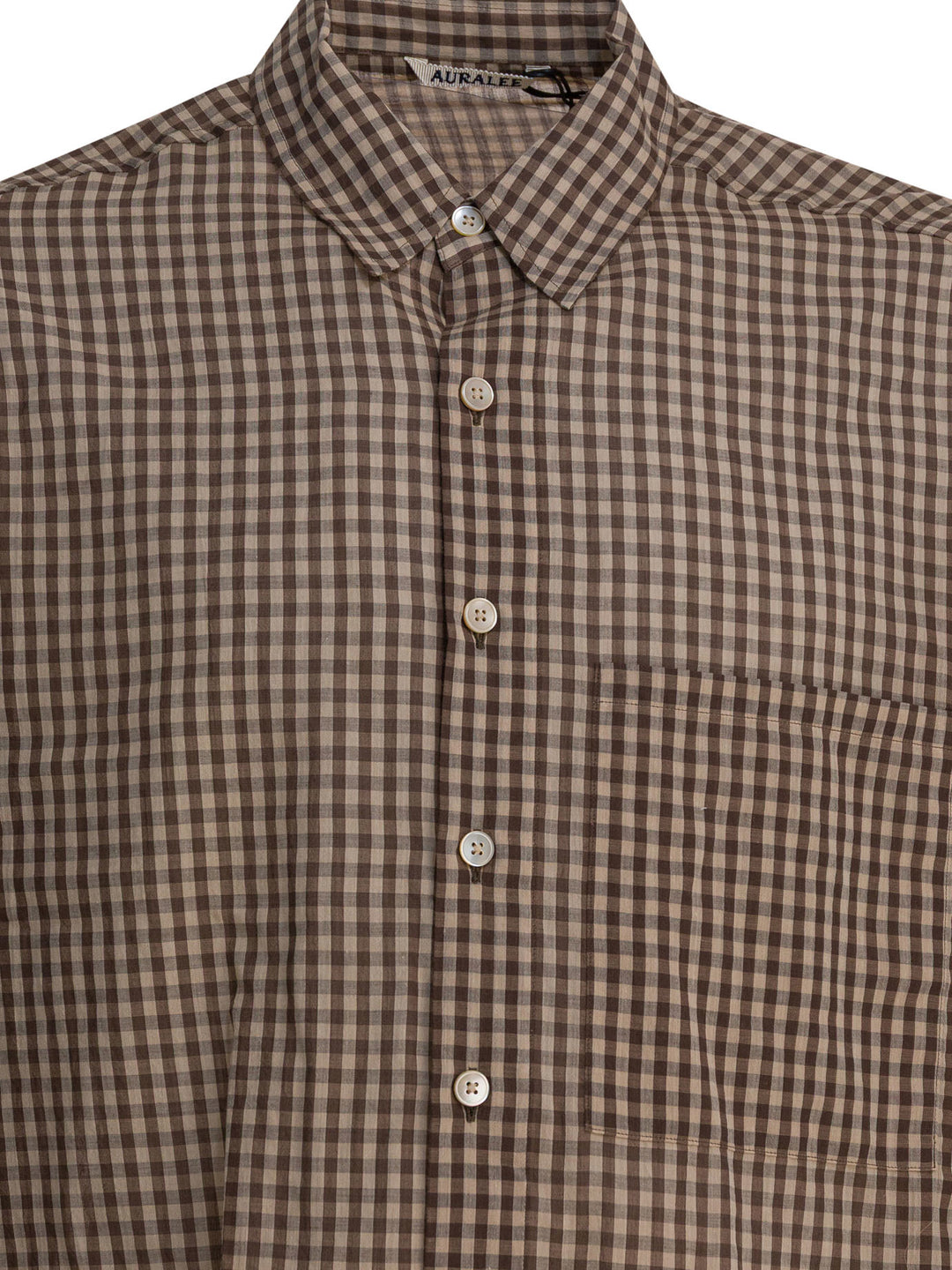 Auralee Airy Shirts - Brown | 6ad35f84252d21a1bfdc8156327c5213876b2c37