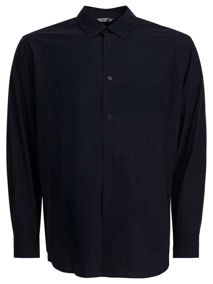 Auralee Tropical Wool Shirt Shirts - Blue | b2ead8f6fd92dce4cfaffca1fbdf4463af478d5d
