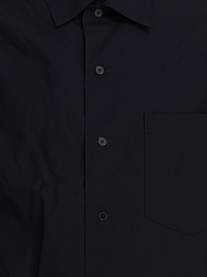 Auralee Tropical Wool Shirt Shirts - Blue | 19bfad89ba50d9a001fc996814139e22370f124a