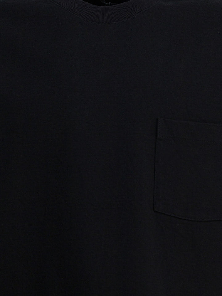 Auralee Cotton T-Shirt T-shirts - Black | 778516ee8e60981befceabec0910514221d03af2