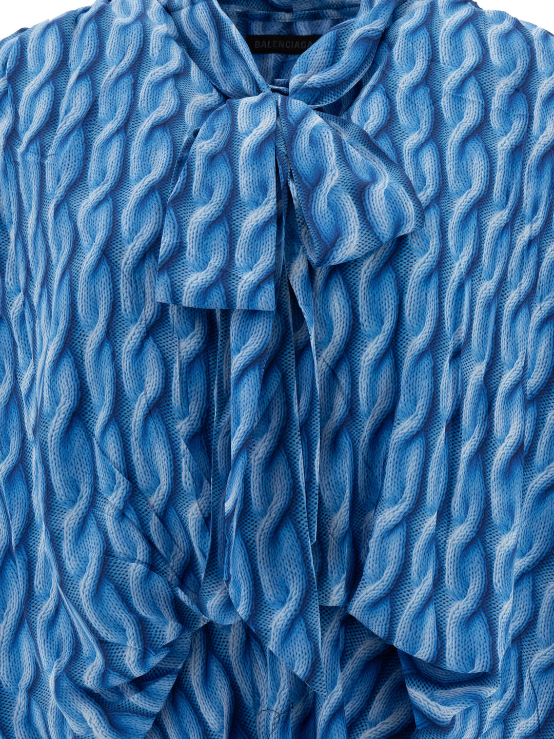 Balenciaga Printed Dress Dresses - Blue | c4a2b5486dc7e3cb3f6dc5d68abf14252235e24a