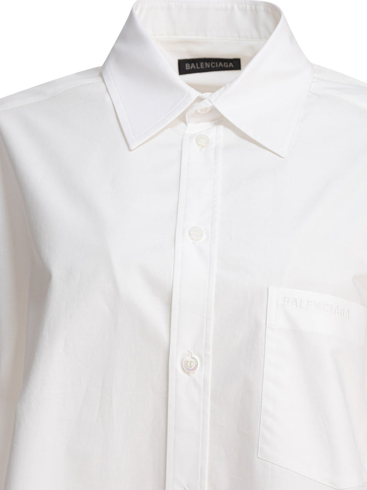 Balenciaga Flared Shirt Shirts - White | 0a028a83b67fcd32e108b7b0b4975f5ca425436b