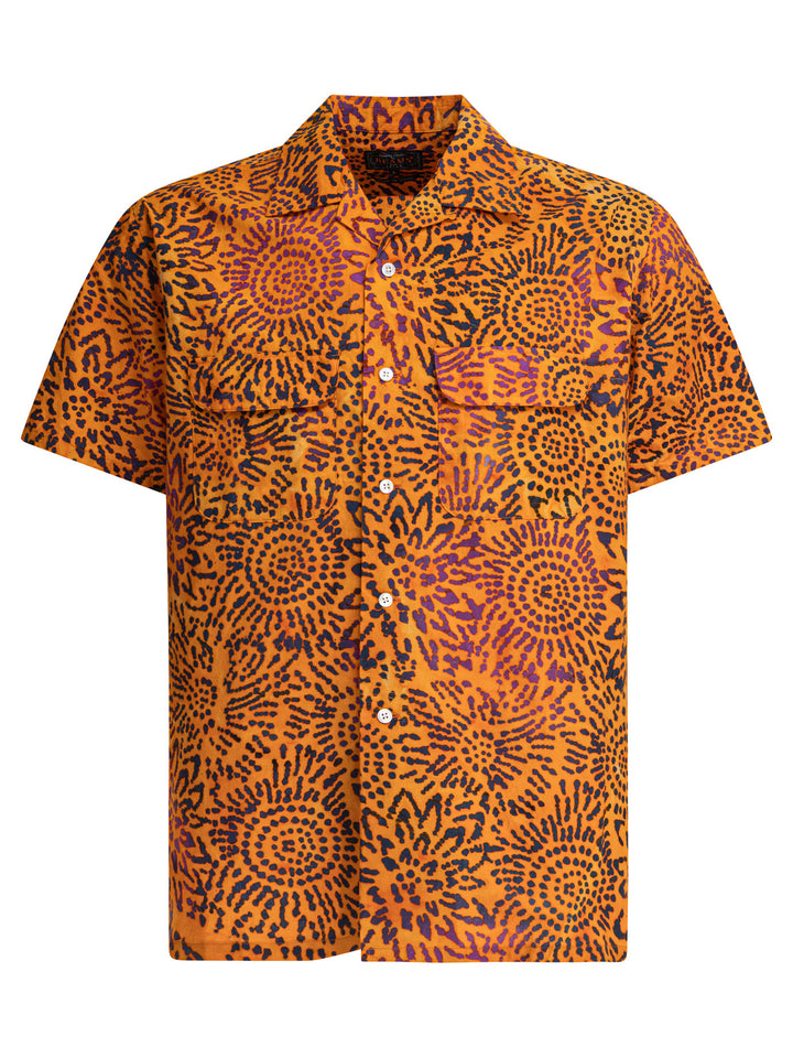 Beams Plus Batik Shirts - Orange | 88175940ad8e3f8b227db4ed7655a79f5ac329ab