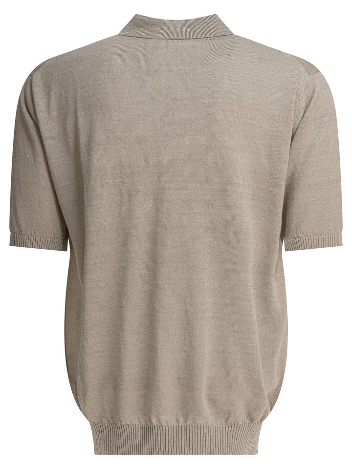 Beams Plus Hemp Polo Shirt Polo shirts - Grey | 9fbf84ca7f8ca72cd92b6465c9bc3b26f15e0c96